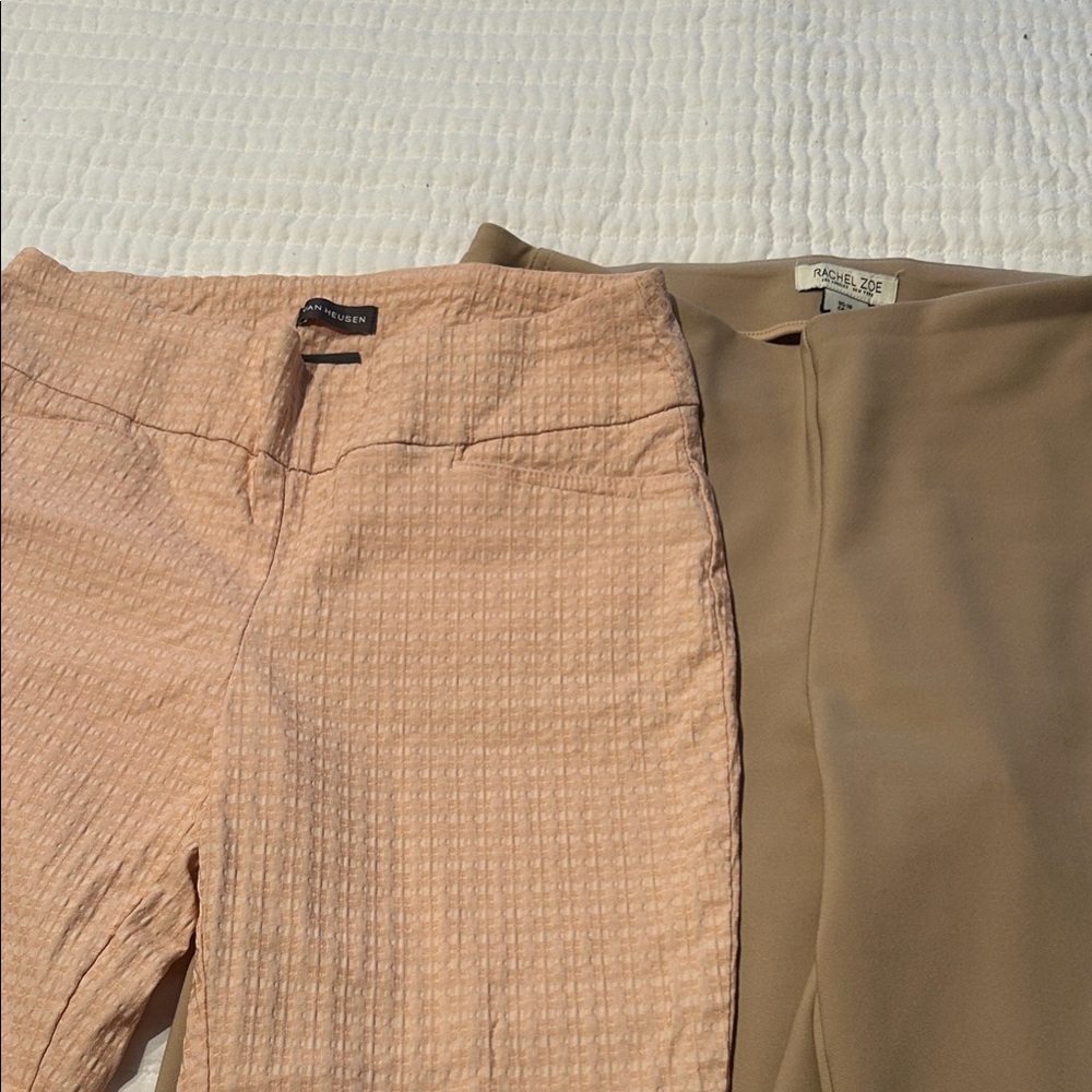 Van Heusen and Rachel Zoe Women's Peach and Tan Trousers
